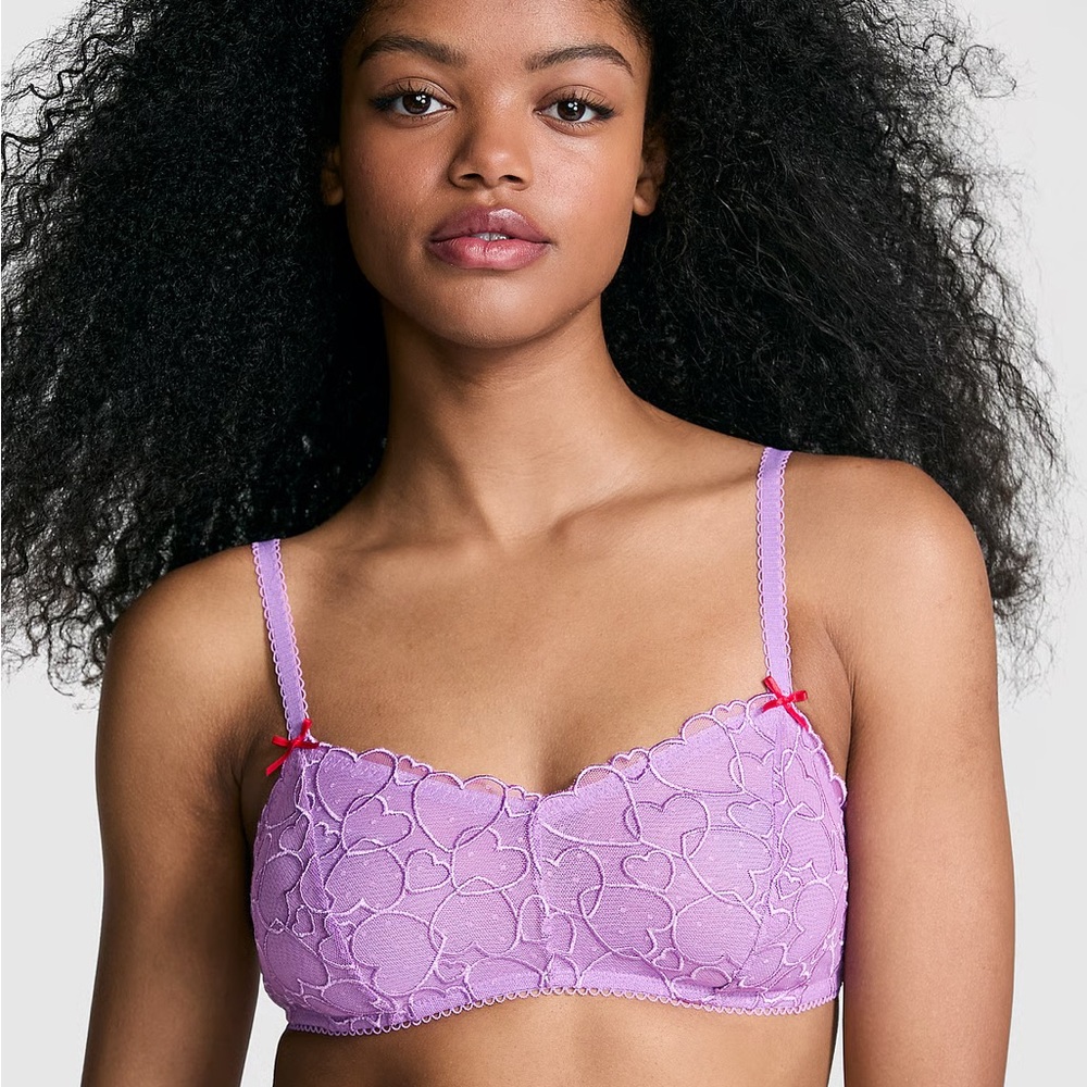 BNWT Victoria's Secret PINK Wink Unlined Scoop Bralette
